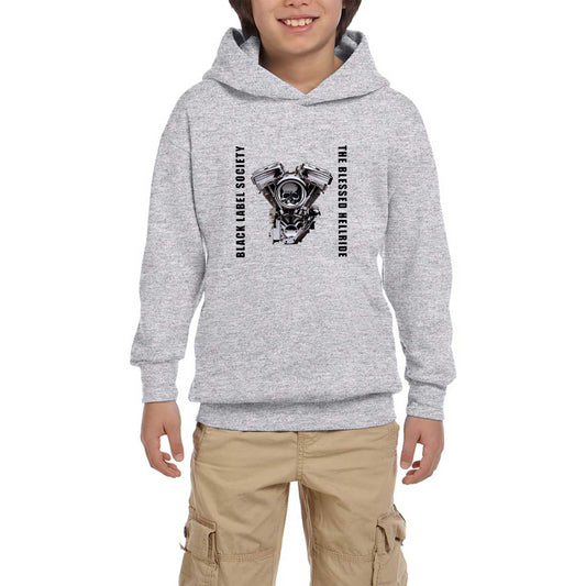 Black Label Society The Blessed Hellride Gri Çocuk Kapşonlu Sweatshirt