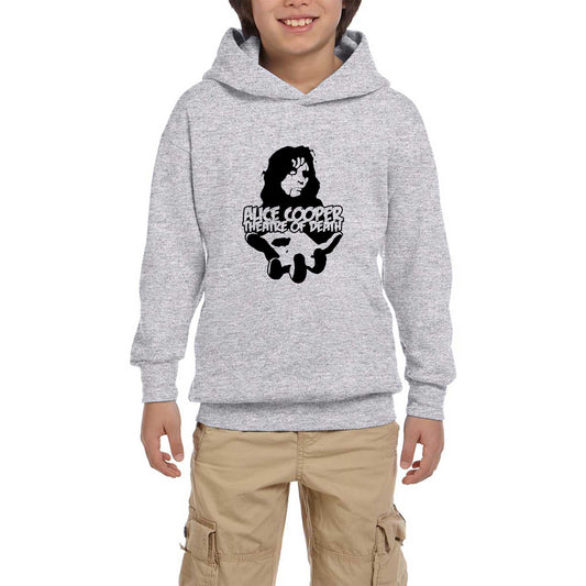 Alice Cooper Theatre Of Death Gri Çocuk Kapşonlu Sweatshirt
