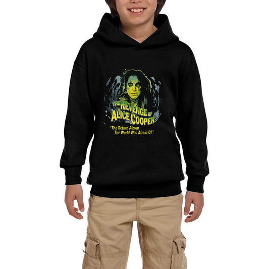 Alice Cooper The Revenge of Face Siyah Çocuk Kapşonlu Sweatshirt