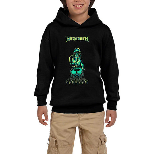 Megadeth Nuke Siyah Çocuk Kapşonlu Sweatshirt