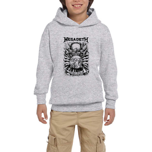 Megadeth Years Of Metal Beyaz Çocuk Kapşonlu Sweatshirt