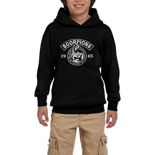 Scorpions Scream For Me Siyah Çocuk Kapşonlu Sweatshirt