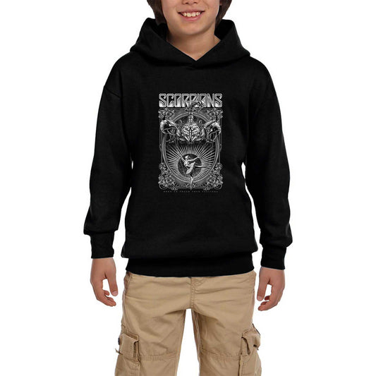 Scorpions Born To Touch Your Feelings Siyah Çocuk Kapşonlu Sweatshirt