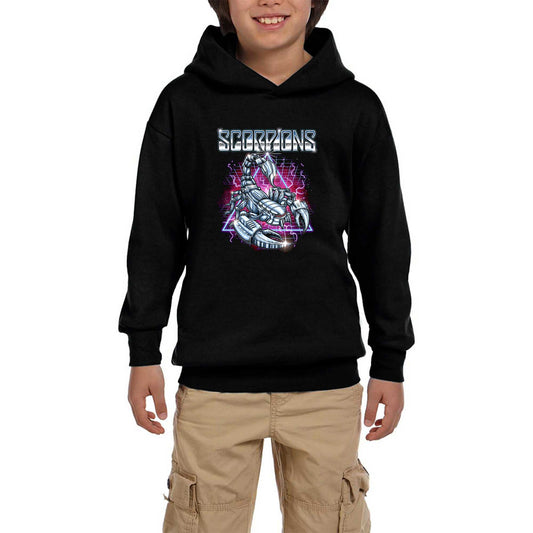 Scorpions Neo-Scorp Siyah Çocuk Kapşonlu Sweatshirt