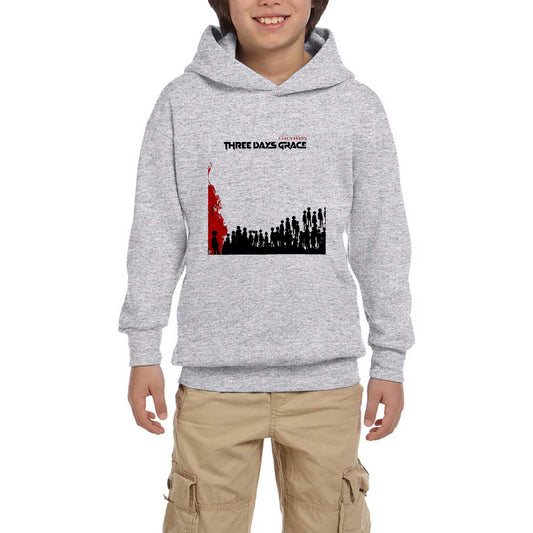 Three Days Grace Alienation Album Beyaz Çocuk Kapşonlu Sweatshirt