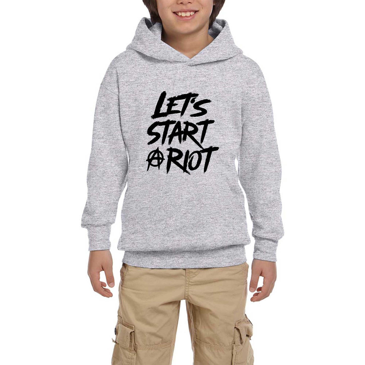 Three Days Grace LET'S START Beyaz Çocuk Kapşonlu Sweatshirt