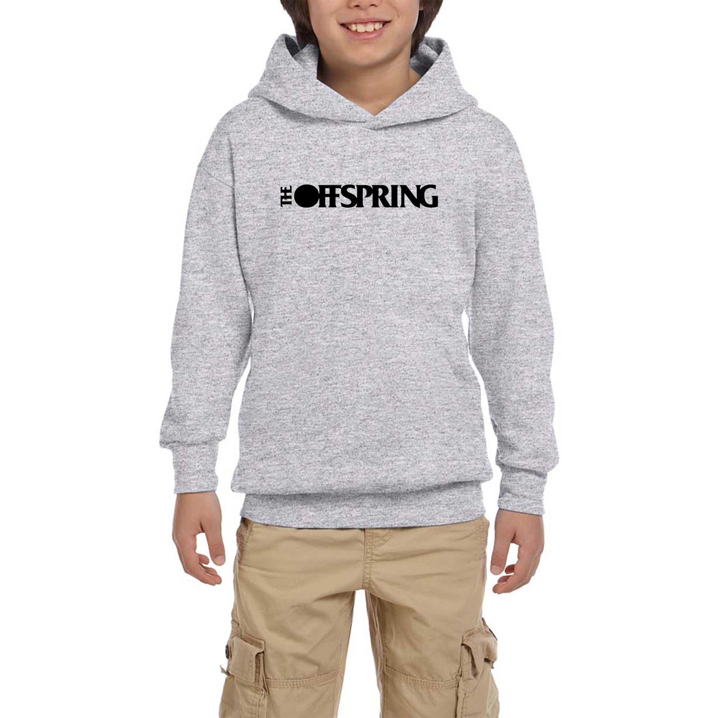 The Offspring Text Beyaz Çocuk Kapşonlu Sweatshirt
