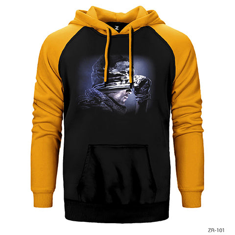 Call of Duty Ghosts Çift Renk Reglan Kol Sweatshirt / Hoodie