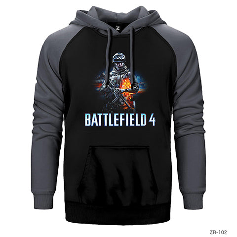 Battlefield 4 Çift Renk Reglan Kol Sweatshirt / Hoodie