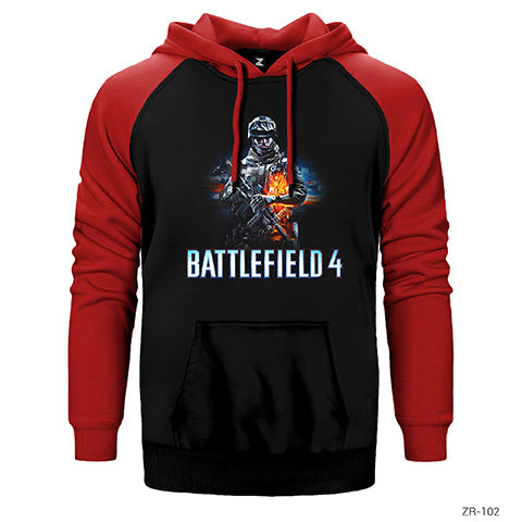 Battlefield 4 Çift Renk Reglan Kol Sweatshirt / Hoodie