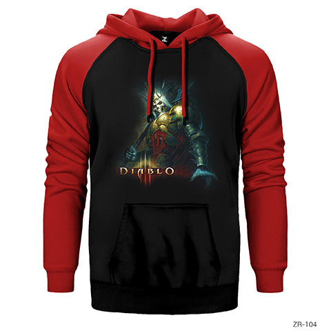 Diablo Çift Renk Reglan Kol Sweatshirt / Hoodie