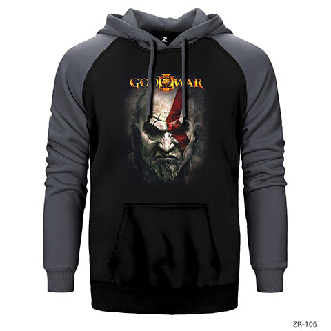 God of War 2 Çift Renk Reglan Kol Sweatshirt / Hoodie