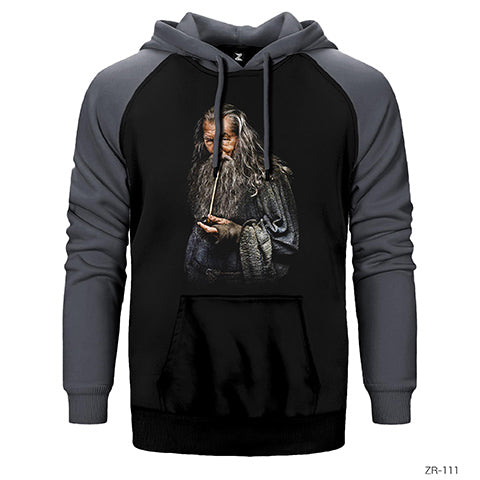 Lord of the Rings Gandalf Çift Renk Reglan Kol Sweatshirt / Hoodie