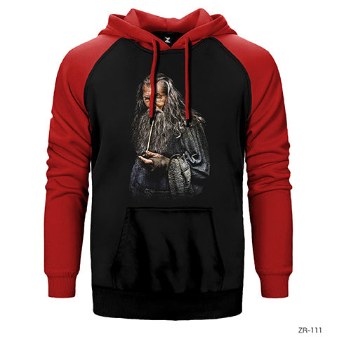 Lord of the Rings Gandalf Çift Renk Reglan Kol Sweatshirt / Hoodie