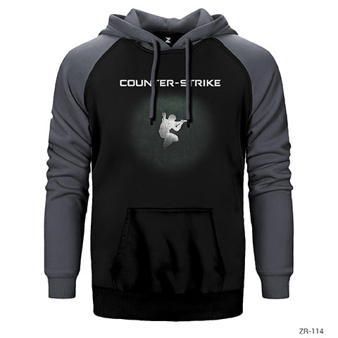 Counter Strike Çift Renk Reglan Kol Sweatshirt / Hoodie