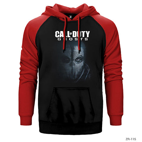 Call of Duty Cod Ghosts Çift Renk Reglan Kol Sweatshirt / Hoodie