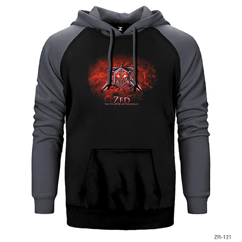 League of Legends Zed Sign Çift Renk Reglan Kol Sweatshirt / Hoodie