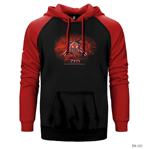 League of Legends Zed Sign Çift Renk Reglan Kol Sweatshirt / Hoodie