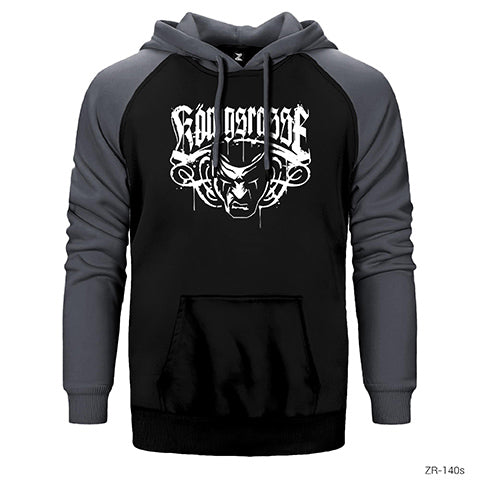 Massaka Çift Renk Reglan Kol Sweatshirt / Hoodie