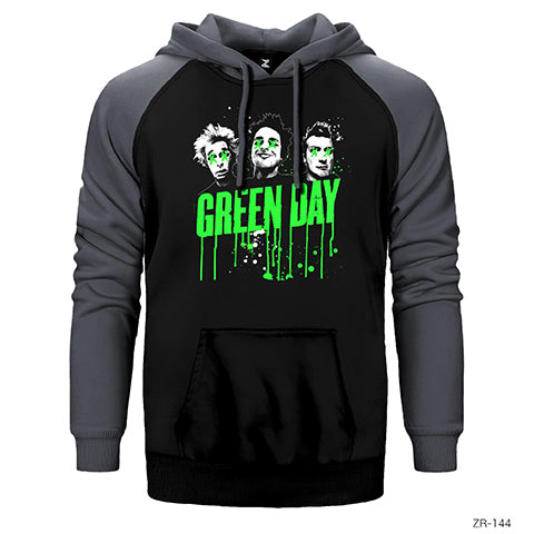 Green Day Group Çift Renk Reglan Kol Sweatshirt / Hoodie