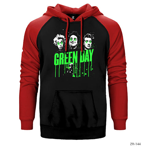 Green Day Group Çift Renk Reglan Kol Sweatshirt / Hoodie