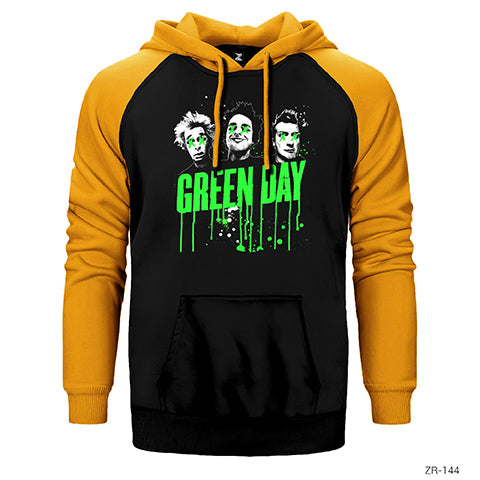 Green Day Group Çift Renk Reglan Kol Sweatshirt / Hoodie