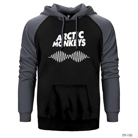 Arctic Monkeys Logo Çift Renk Reglan Kol Sweatshirt / Hoodie