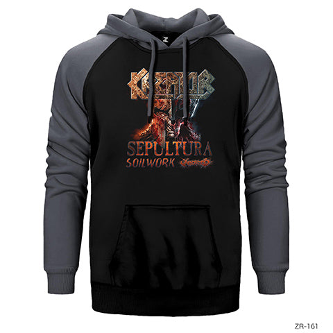 Kreator Tour 2017 Çift Renk Reglan Kol Sweatshirt / Hoodie