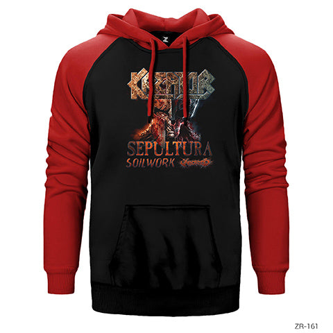 Kreator Tour 2017 Çift Renk Reglan Kol Sweatshirt / Hoodie