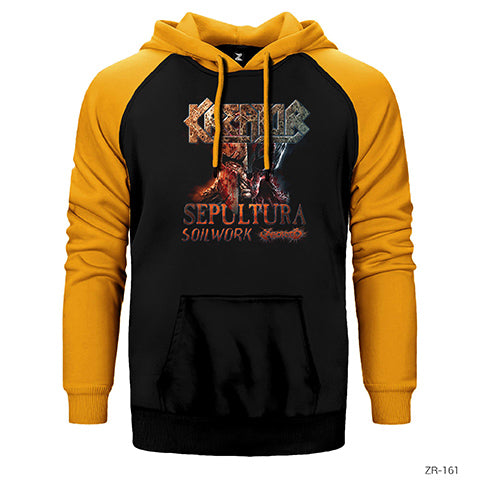 Kreator Tour 2017 Çift Renk Reglan Kol Sweatshirt / Hoodie