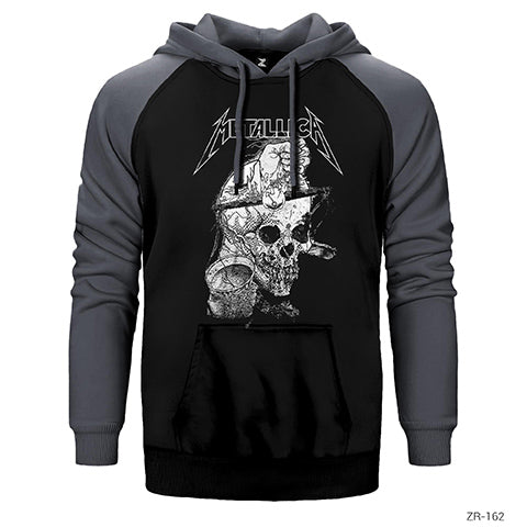 Metallica Chaos Çift Renk Reglan Kol Sweatshirt / Hoodie