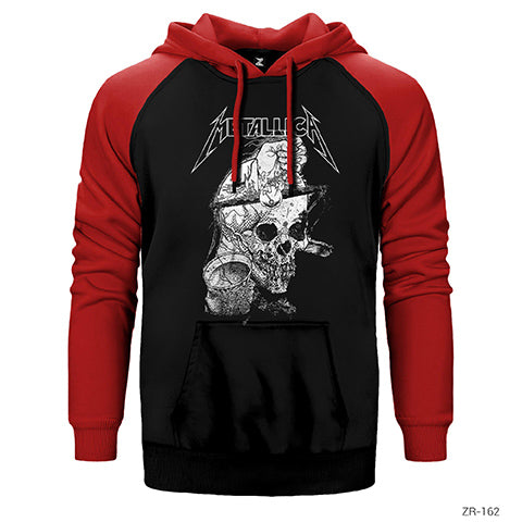 Metallica Chaos Çift Renk Reglan Kol Sweatshirt / Hoodie