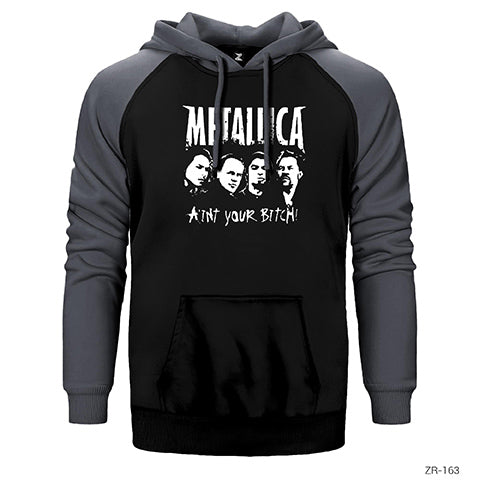 Metallica Aint Your Bitch Çift Renk Reglan Kol Sweatshirt / Hoodie