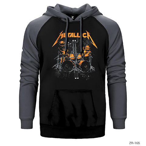 Metallica Lars Dum Çift Renk Reglan Kol Sweatshirt / Hoodie