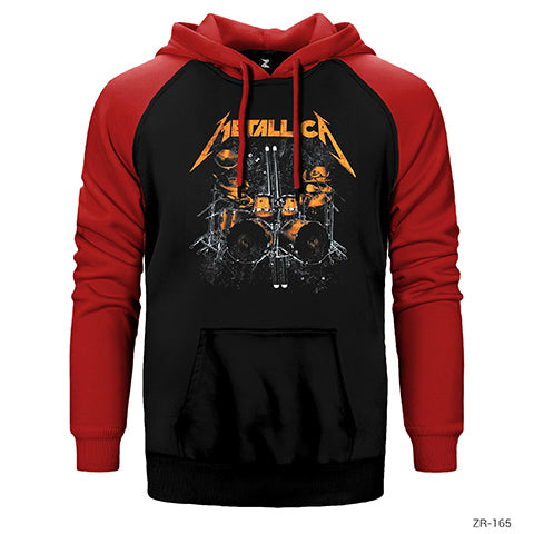 Metallica Lars Dum Çift Renk Reglan Kol Sweatshirt / Hoodie