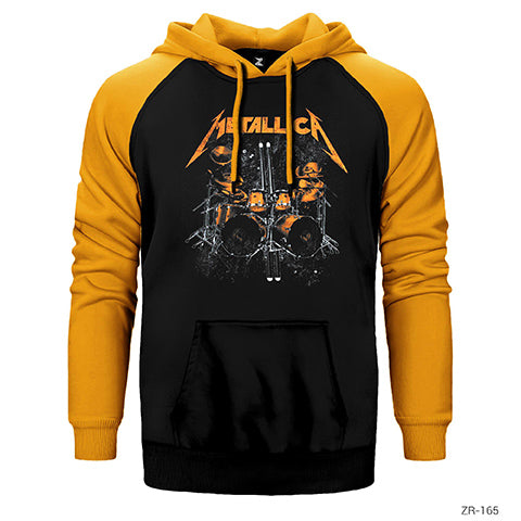 Metallica Lars Dum Çift Renk Reglan Kol Sweatshirt / Hoodie