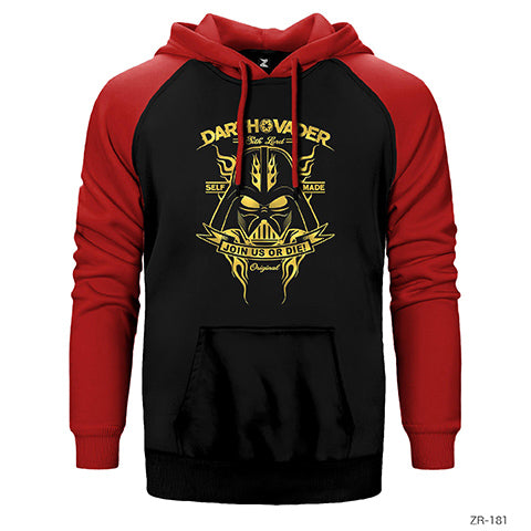 Darth Vader Çift Renk Reglan Kol Sweatshirt / Hoodie
