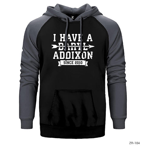 The Walking Dead Addixion Çift Renk Reglan Kol Sweatshirt / Hoodie