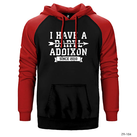 The Walking Dead Addixion Çift Renk Reglan Kol Sweatshirt / Hoodie
