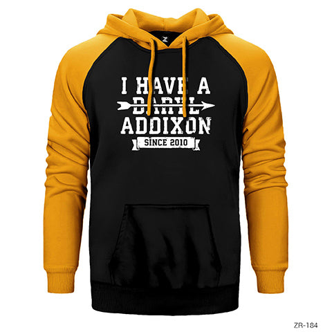 The Walking Dead Addixion Çift Renk Reglan Kol Sweatshirt / Hoodie