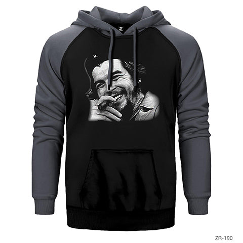 Che Guevara Çift Renk Reglan Kol Sweatshirt / Hoodie
