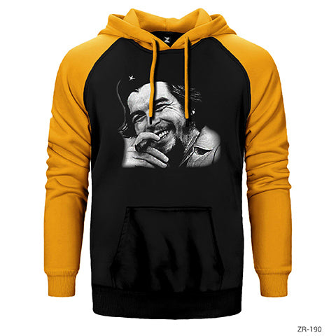 Che Guevara Çift Renk Reglan Kol Sweatshirt / Hoodie
