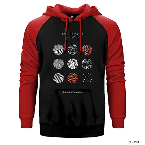 Twent One Pilots Çift Renk Reglan Kol Sweatshirt / Hoodie