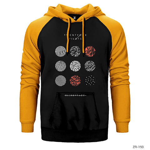Twent One Pilots Çift Renk Reglan Kol Sweatshirt / Hoodie