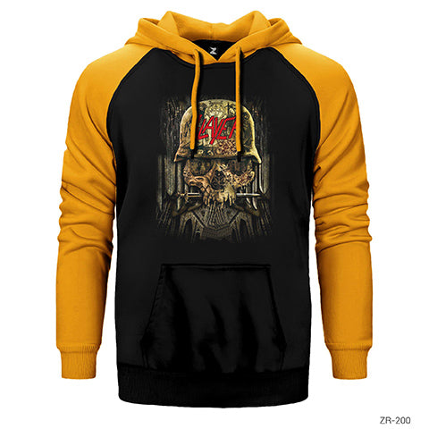 Slayer Çift Renk Reglan Kol Sweatshirt / Hoodie