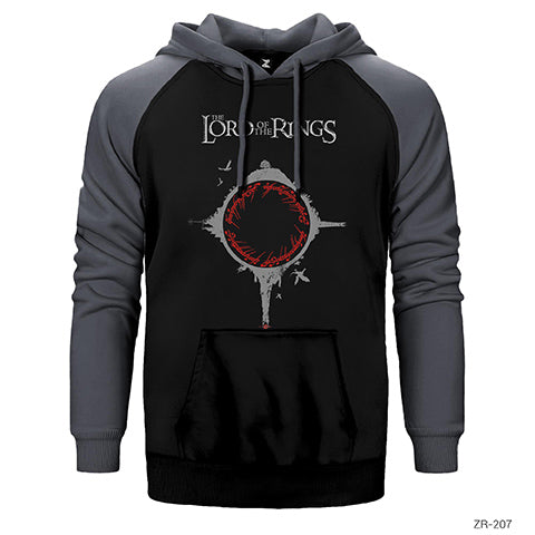 Lord Of The Rings Circle Çift Renk Reglan Kol Sweatshirt / Hoodie