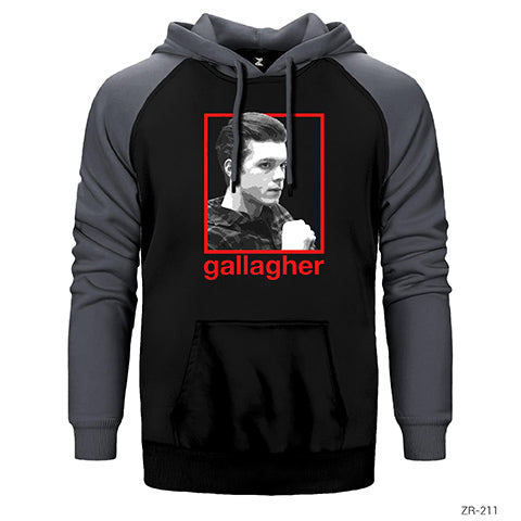 Shameless Gallagher Çift Renk Reglan Kol Sweatshirt / Hoodie