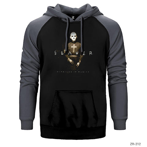 Slayer Diabolus İn Musica Çift Renk Reglan Kol Sweatshirt / Hoodie