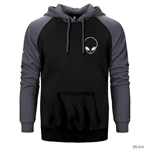 Alien Çift Renk Reglan Kol Sweatshirt / Hoodie
