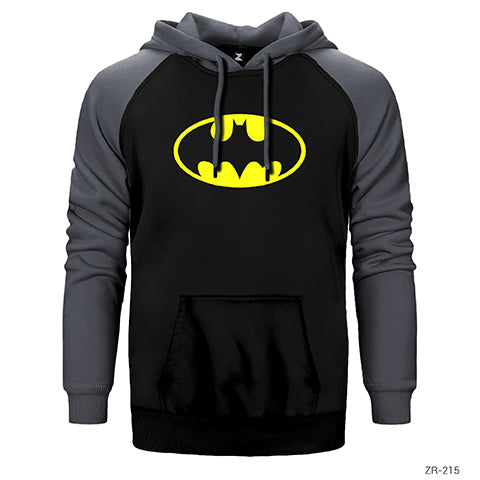 Batman Çift Renk Reglan Kol Sweatshirt / Hoodie